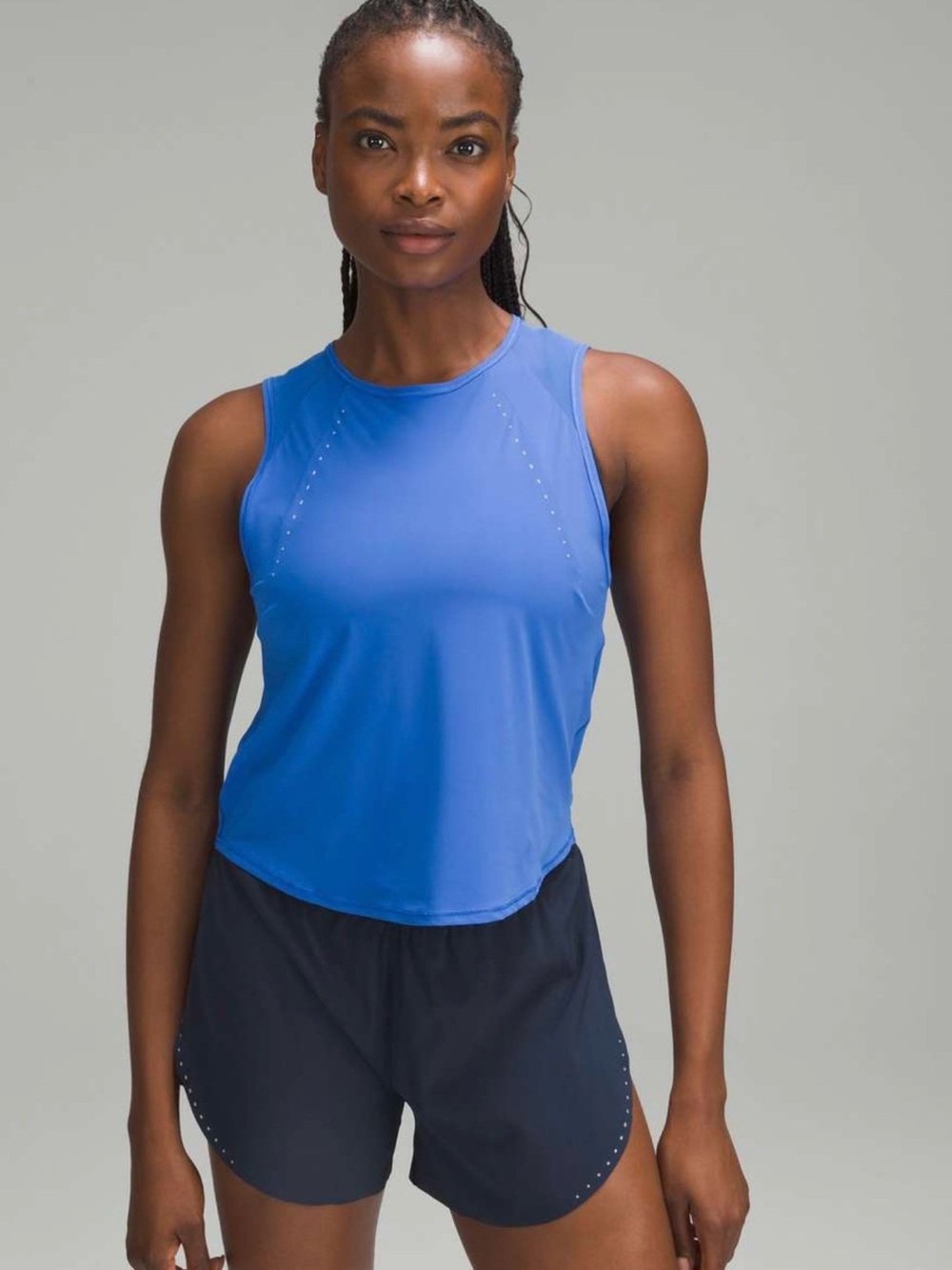 Lululemon Sculpt Cropped Tank Top in Pipe Dream Blue